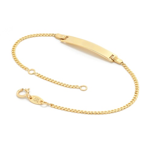 18KT Yellow Gold Baby ID Bracelet