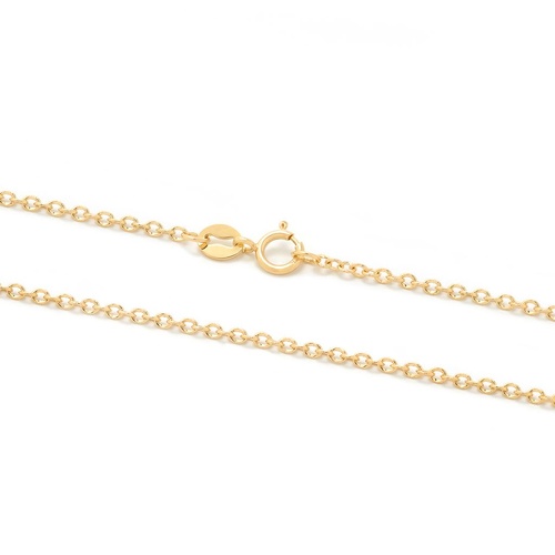 18KT Yellow Gold Diamond Cut Trace Chain