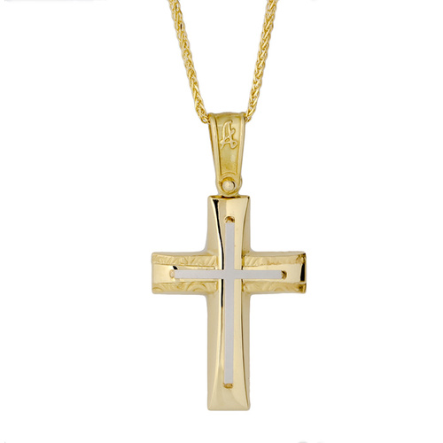 Pre Owned 18ct Gold Crucifix and Chain | RH Jewellers