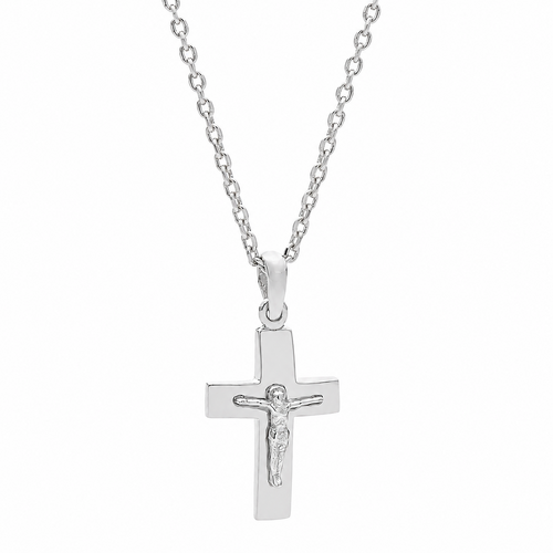 18KT White Gold Cross Pendant