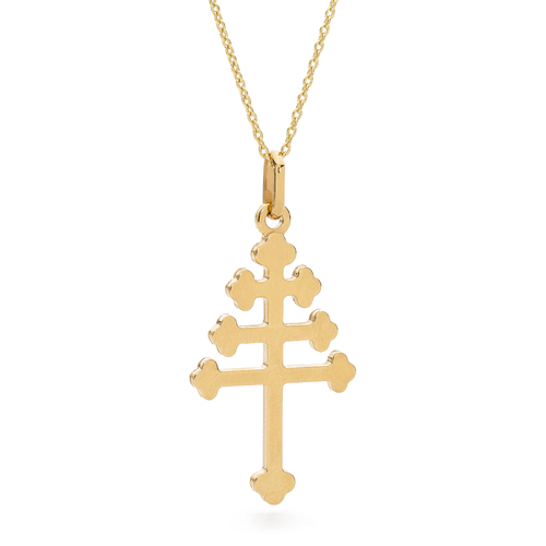 18KT Yellow Gold Maronite Cross