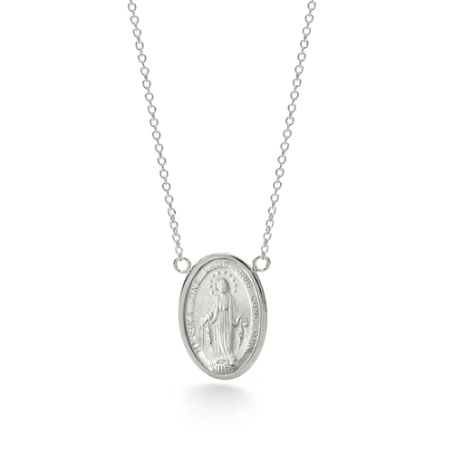 18KT White Gold Lady of Miraculous Necklace