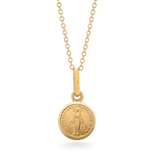 18KT Yellow Gold Our Lady Of Miraculous Medal