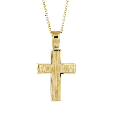 9KT Yellow Gold Cross Pendant