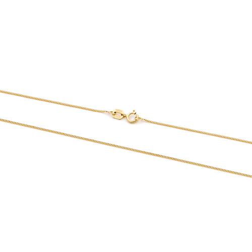 9KT Yellow Gold Curb Chain