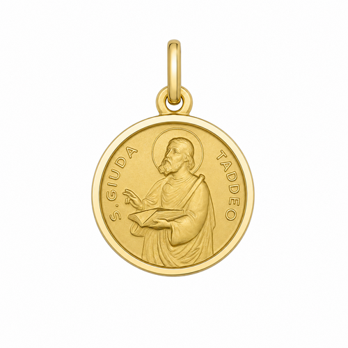 9KT Yellow Gold St Jude Medal Pendant