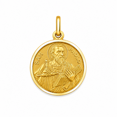 9KT Yellow Gold St Paul Medal Pendant