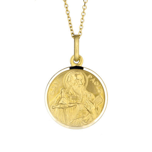 9KT Yellow Gold St Paul Medal Pendant