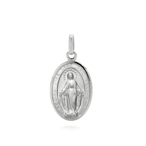 Sterling Silver Our Lady of Miraculous Medal Pendant
